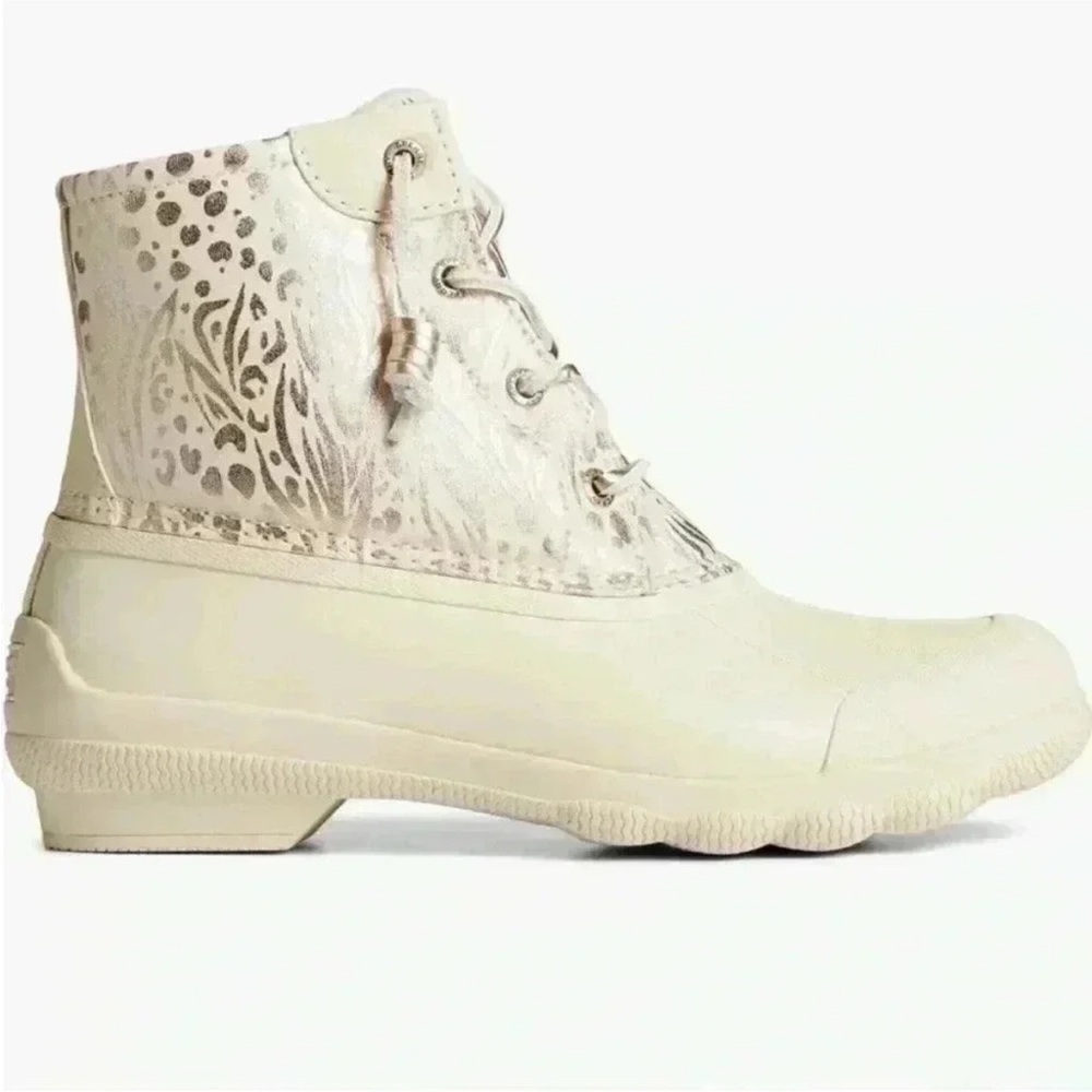 Sperry Syren Gulf Duck Boot in Ivory Size 7 NIB